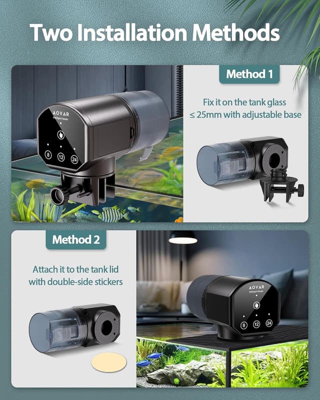 Thumbnail 4 de Automatic Fish Feeder Dispenser for Aquarium 200ml