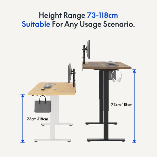 Detalle 2 de FLEXISPOT 160x60cm Escritorio Elevable Eléctrico🖥