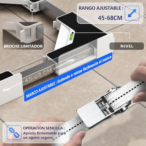 Thumbnail 5 de JHCHU Kit apilamiento 45‑68 cm para lavadora