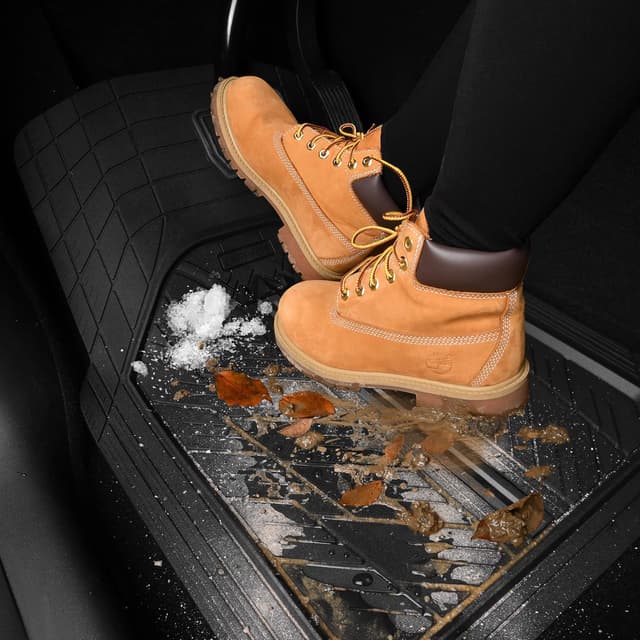 Thumbnail 1 de CAR PASS Heavy Rubber Car Floor Mats — Universal Trim-to-Fit 1 set