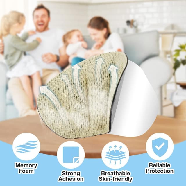 Detalle 2 de LOPHE 4 paires de protège-talons avec mousse à mémoire de forme