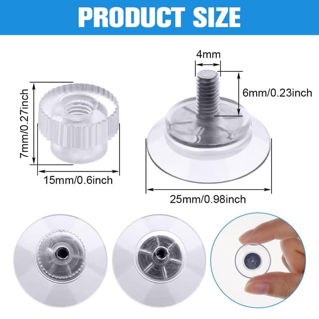 Detalle de Ventose universali 25 mm Flintronic, 12 pezzi