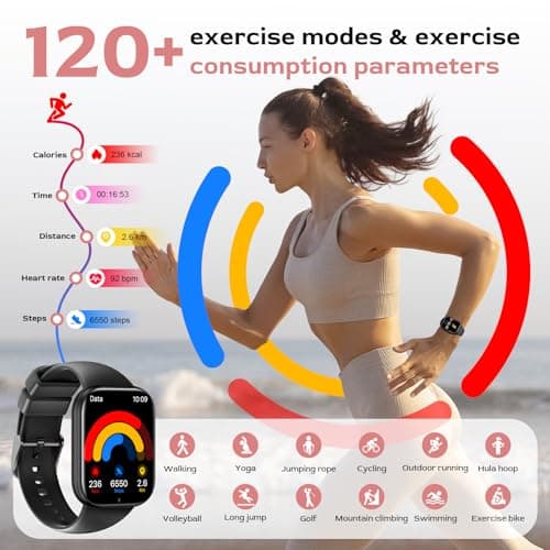 Detalle de Miecgth Smartwatch Hombre/Mujer 1.75" TFT 💪 IP68 Bluetooth