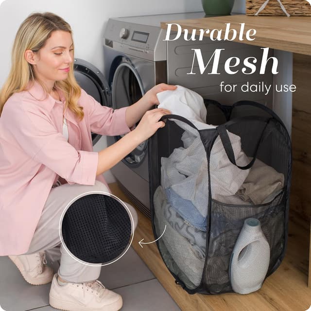 Thumbnail 4 de Handy Collapsible Mesh Hamper 2-Pack