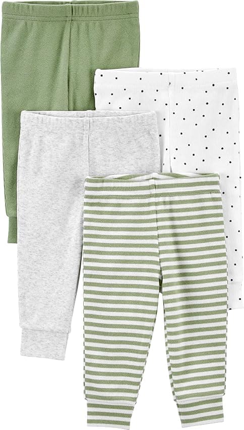 Detalle 1 de Simple Joys by Carter's 4-Pack Neutral Pant 3-6 meses 👶