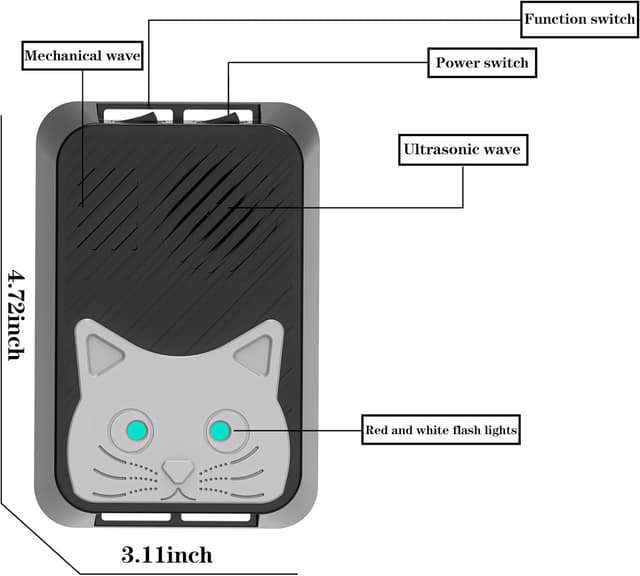 Thumbnail 4 de Anti Martre Voiture Ultrason 1 pc