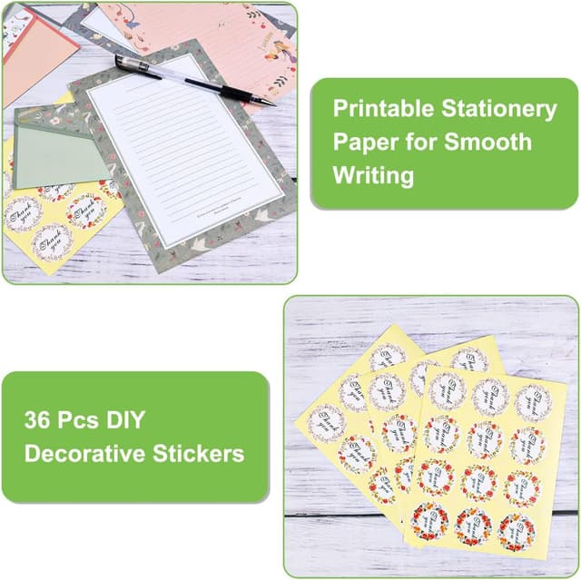 Detalle 2 de Vicloon Briefpapier Set 54-teilig A5