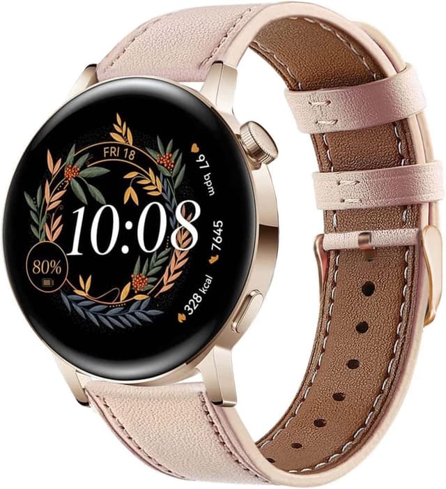 Detalle de NEMUALL bracelet cuir 20 mm rose