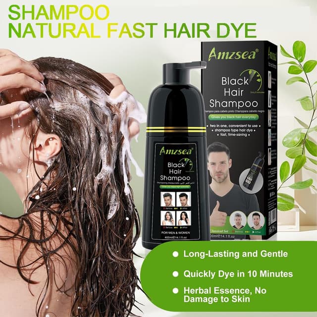 Thumbnail 4 de Instant Black Hair Shampoo Haarfärbeshampoo 30 Tage