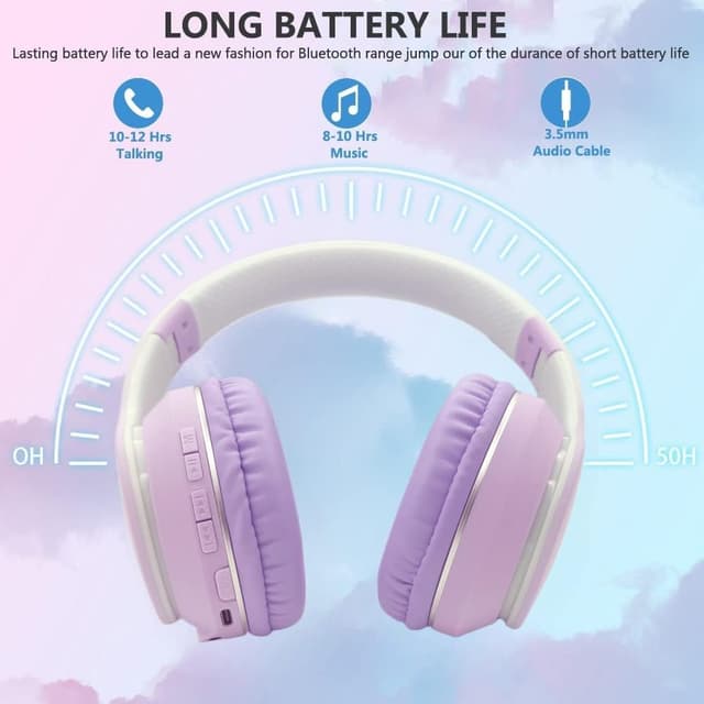 Thumbnail 5 de Usoun Kids Bluetooth Headphones Over-Ear 40mm