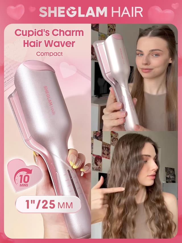 Detalle 2 de SHEGLAM piastra onde Beach Babe 25mm