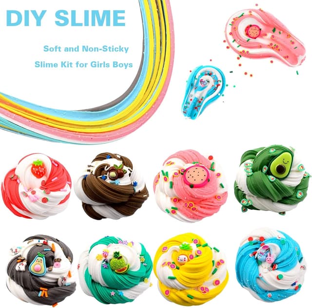 Detalle de Fluffy Butter Slime Kit 8 Pack
