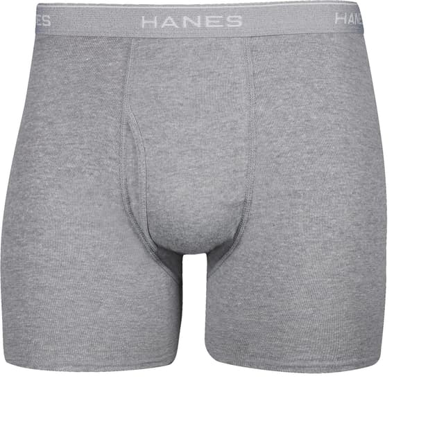 Detalle de Hanes Men’s Boxer Briefs Pack (Cool & Breathable Cotton, No-Ride-Up)