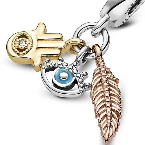 Thumbnail 2 de Pandora Passions Colgante mano y ojo en plata chapada 💍