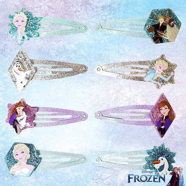 Thumbnail 1 de Disney Frozen Kids Hair Clips 8 Pack 🎀