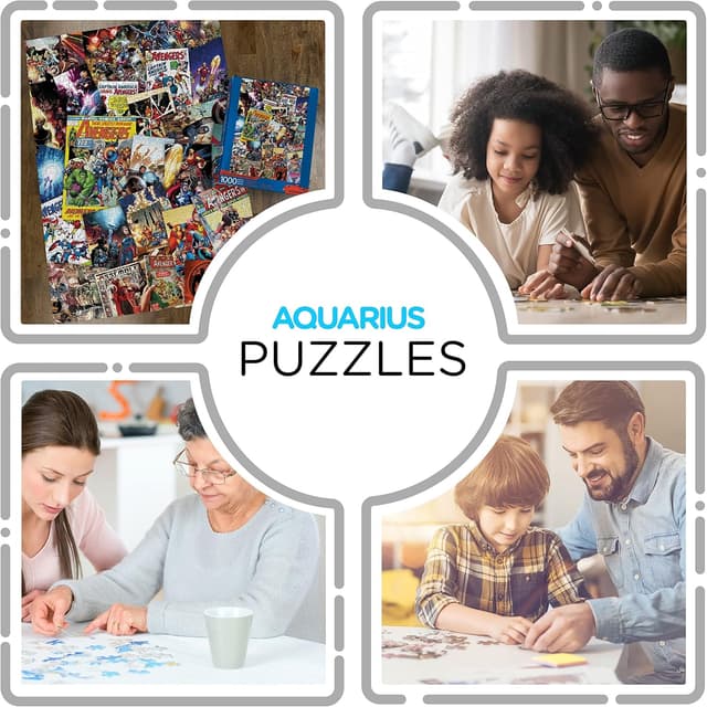 Thumbnail 3 de AQUARIUS Marvel Puzzle Cast 1000-Piece Jigsaw Puzzle (Glare-Free, Precision Fit)