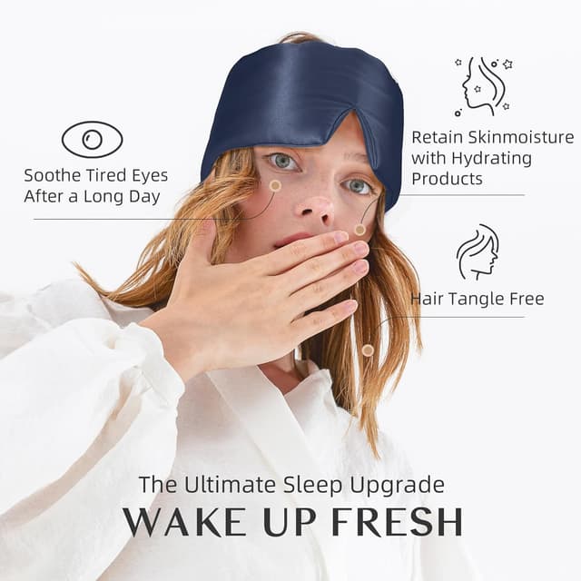 Detalle de Silk sleep mask 100% mulberry silk large