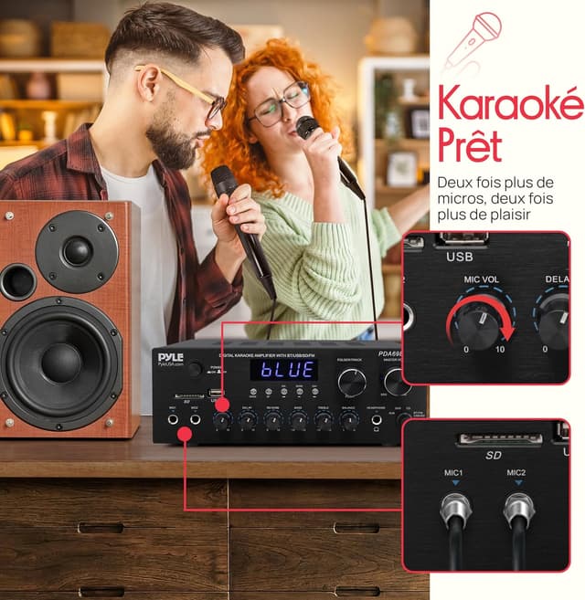 Thumbnail 4 de Pyle Ampli Bluetooth 300W