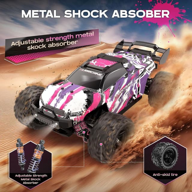 Detalle de YESHIN Voiture télécommandée 1:18 tout-terrain (40+ km/h) – Réplique RC détaillée, résistante à l’eau