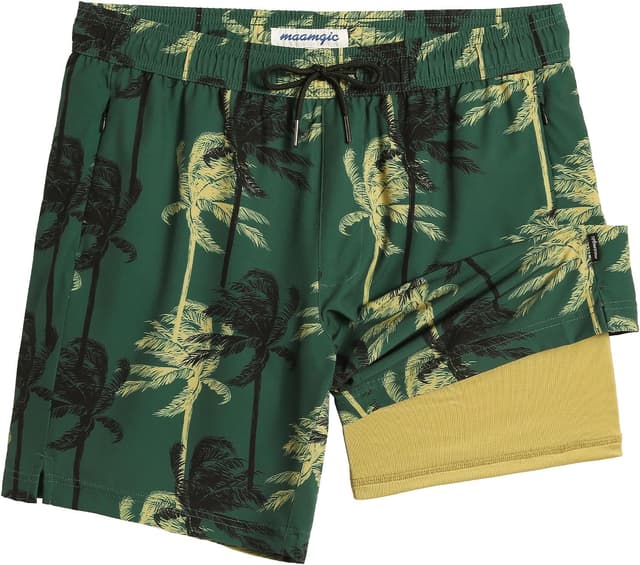 Detalle de MaaMgic 7" men’s swim shorts with compression liner, 4-way stretch and zip pockets