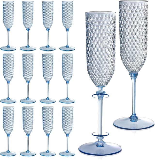 Imagen de XUWAIDSGN 5.5 Oz Blue Disposable Champagne Flutes ๐ฅ en OfertitasTOP