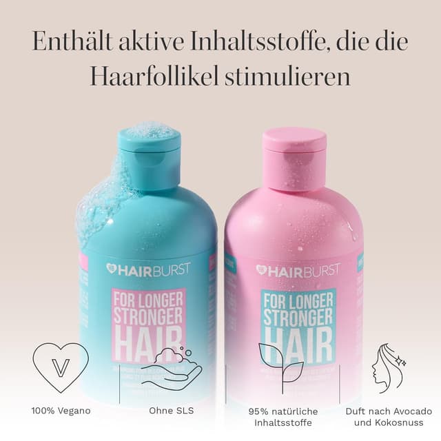 Thumbnail 1 de HAIR BURST Shampoo & Conditioner Set 2×350 ml