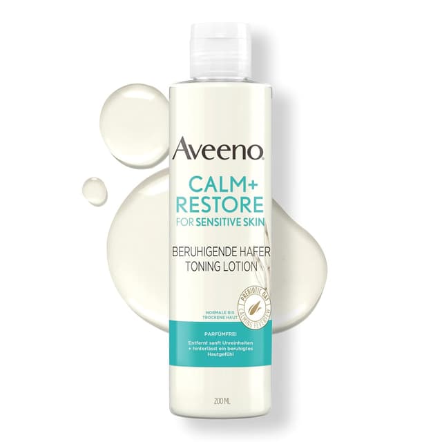 Thumbnail 6 de Aveeno CALM+RESTORE Gesichtsreiniger mit präbiotischem Hafer & Mutterkraut (200 ml) – sanfte Reinigung für sensible Haut