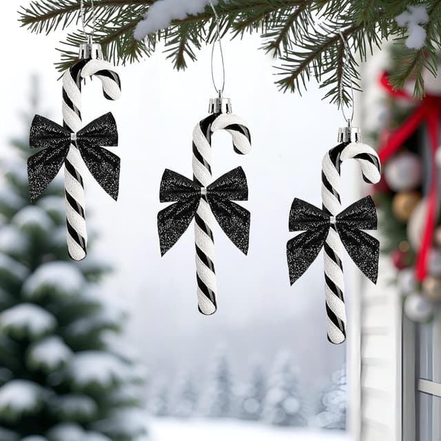 Thumbnail 4 de HERZWILD 12pcs Candy Cane Christmas ornaments 🎄