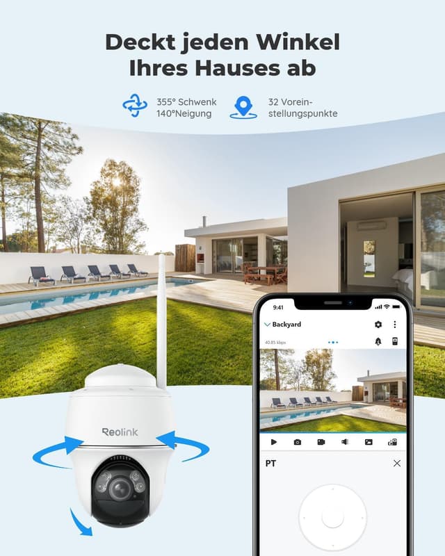 Detalle de Reolink Argus PT+ Solar 5MP PTZ Kamera