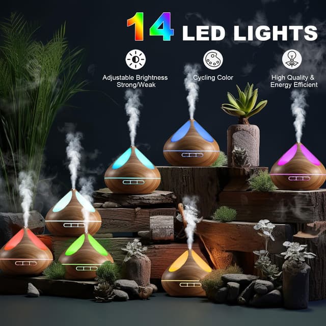 Thumbnail 3 de VitezTab Essential Oil Diffuser 500 ml — humidifier 🫧