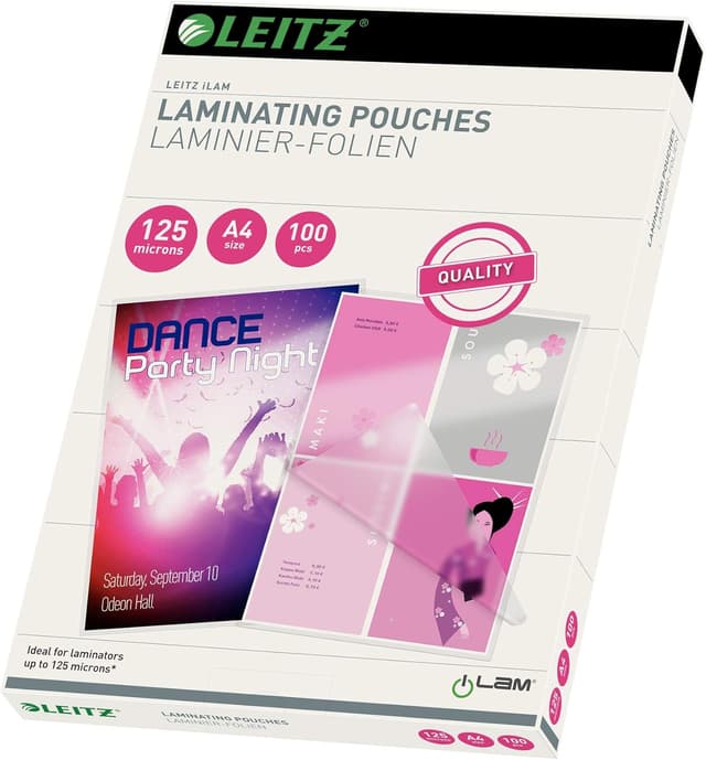 Detalle de Leitz 33808 Laminierfolien A4 125 µm, 100er Pack
