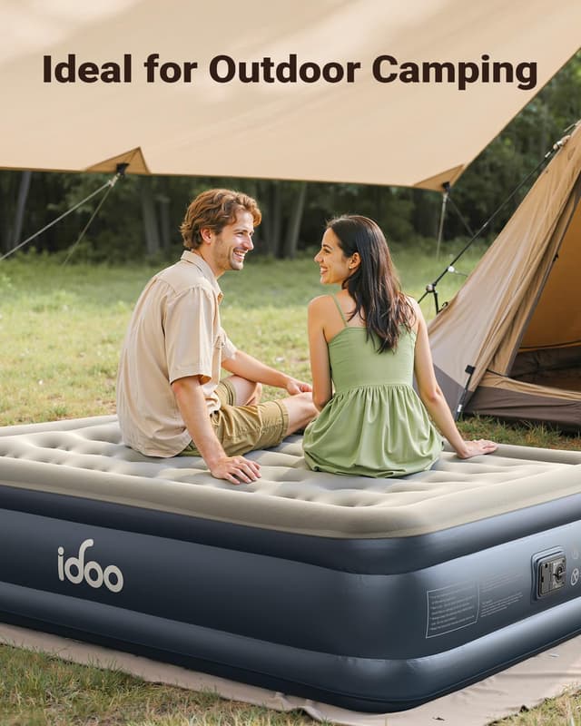 Thumbnail 4 de iDOO King Size Inflatable Air Mattress