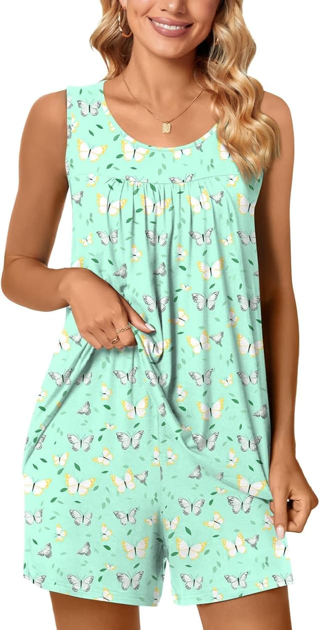 Thumbnail 1 de POPYOUNG Pajama Set 2‑Piece 95% Rayon Tops & Shorts