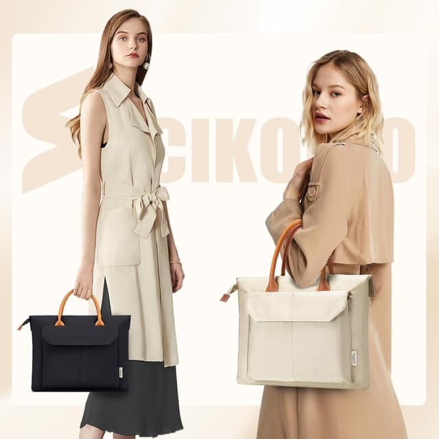 Detalle 2 de SUCIKORIO Borsa porta PC portatile da 15,6" impermeabile Oxford con maniglia