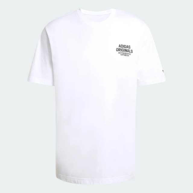 Detalle 2 de Camiseta de inspiración universitaria GFX Adidas blanca