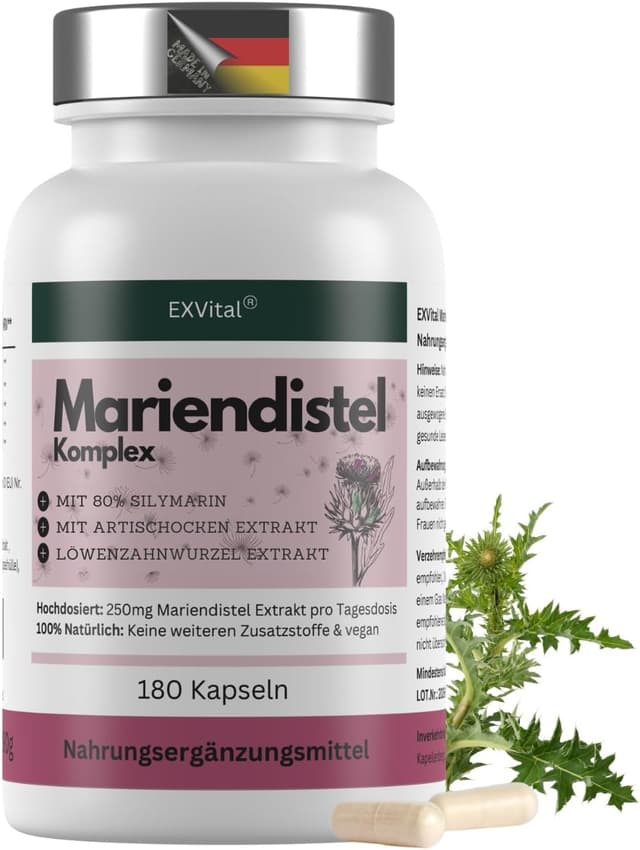 Imagen de EXVITAL Mariendistel Komplex 180 Kapseln en OfertitasTOP