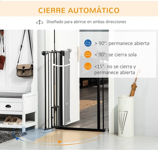 Thumbnail 4 de PawHut Barrera para Perros 74-101×104,1 cm