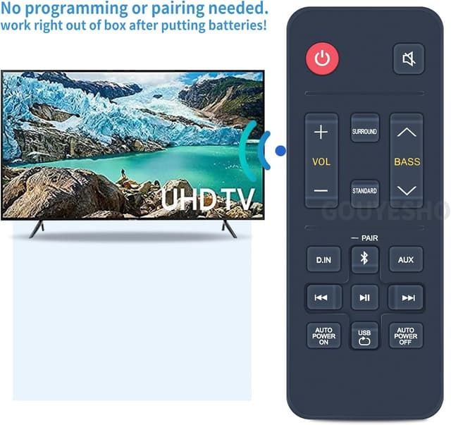 Thumbnail 1 de GOUYESHO AH81-09662A Ersatzfernbedienung für Samsung HW-T400