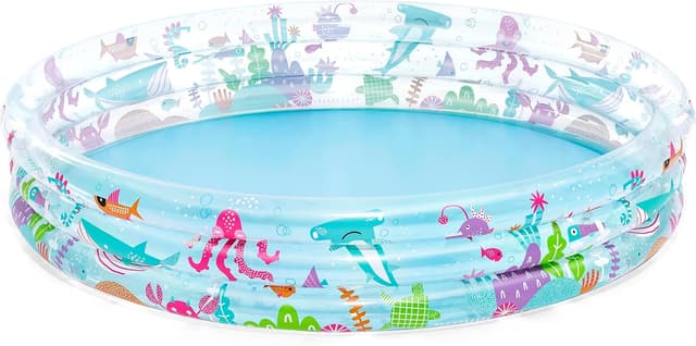 Detalle de Bestway pataugeoire gonflable pour enfants Trois Anneaux Deep Dive (183 x 183 x 33 cm) multicolore