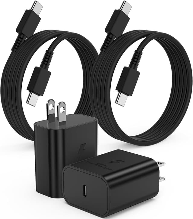 Detalle de 45W Super Fast Charger 2Pack with 6ft USB-C Cable