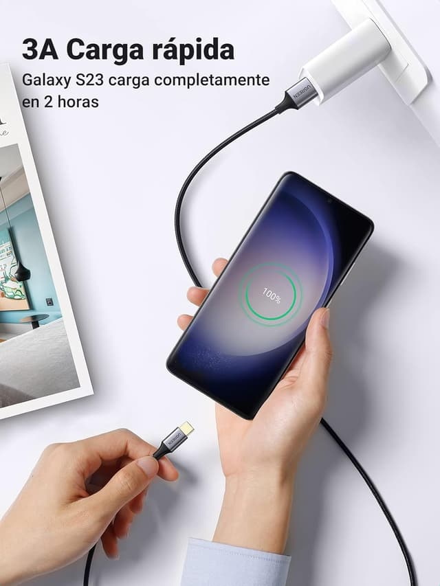 Thumbnail 2 de UGREEN Cable USB A 3.0 2M ⚡ Carga Rápida para iPhone y Galaxy