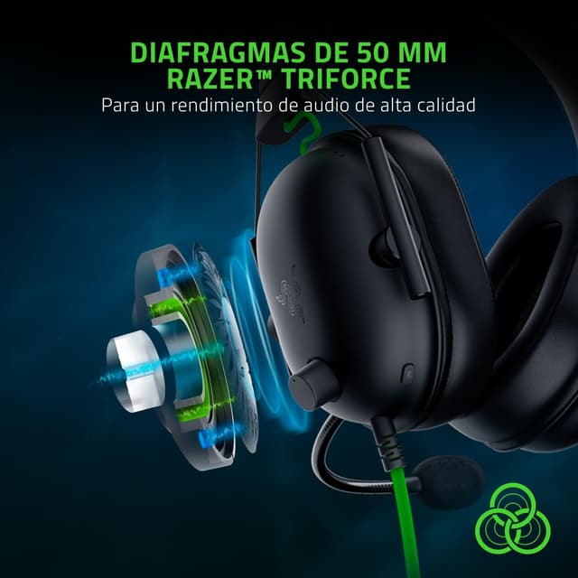 Detalle 2 de Razer BlackShark V2 X 🎮 - Auriculares Gaming con Cable
