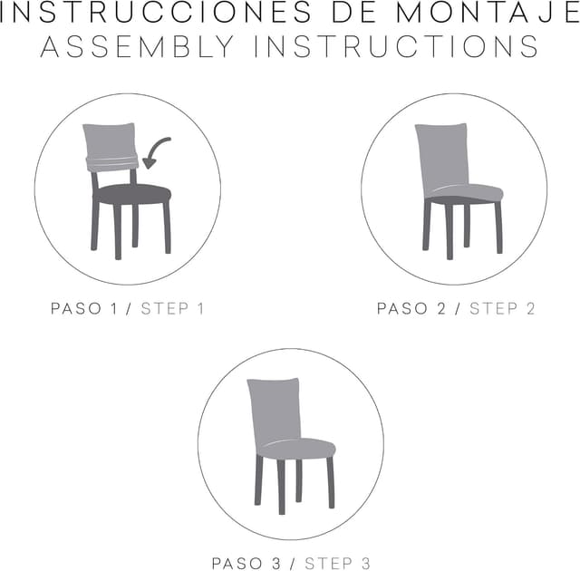 Thumbnail 4 de Eysa 2 fodere elastiche per sedia beige Harlem