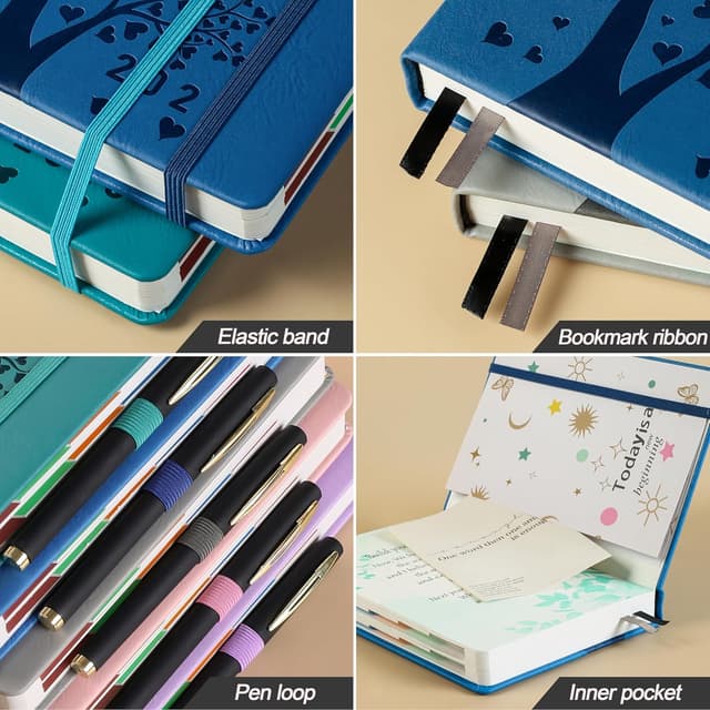 Thumbnail 5 de 2026 A5 Diary Week-to-View Navy Blue