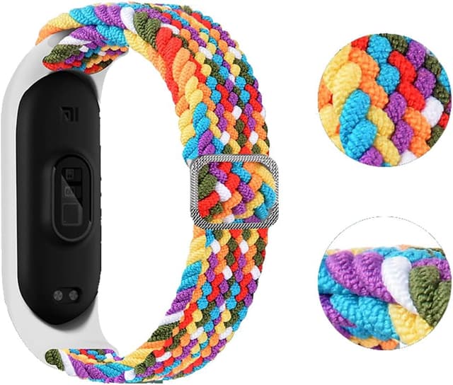 Detalle de FYISWHO nylon watch strap for Xiaomi Smart Band 8 Active / Redmi Smart Band 2 (sport replacement band)