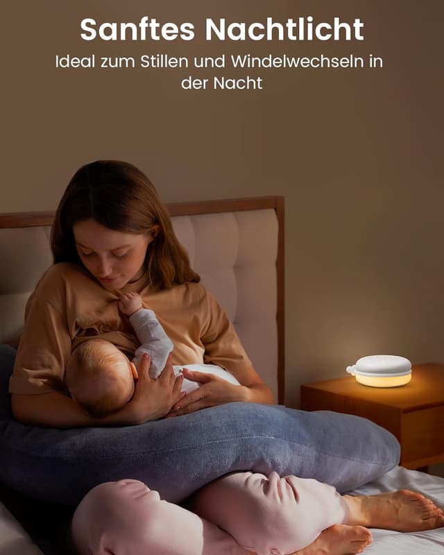 Detalle 1 de Glocusent White Noise Machine Baby mit 34 Klängen