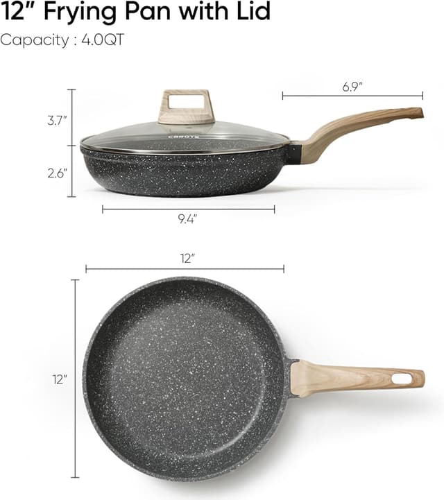 Detalle 2 de CAROTE 12" Nonstick Frying Pan with Lid