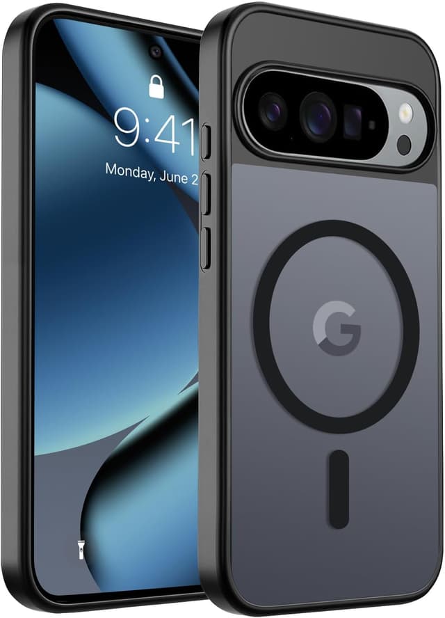 Detalle de Filoto Magnetic Case for Google Pixel 10/10 Pro (MagSafe compatible) — translucent matte shockproof cover