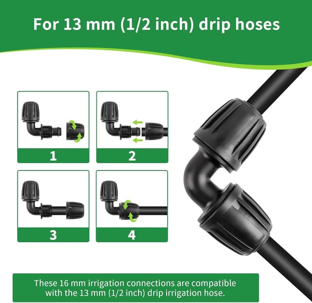 Detalle de Hydrogarden Micro-Drip-System 13 mm L-Stück