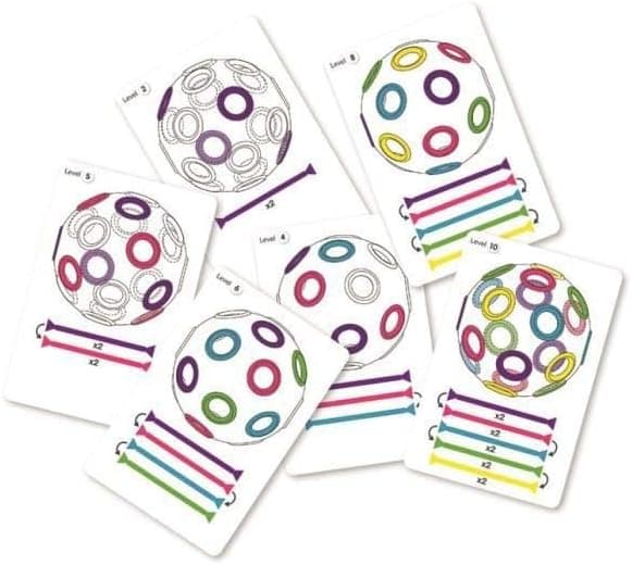 Detalle 2 de Edushape BSM Lacage Malin : jeu d’enfilage avec balles transparentes et tiges flexibles colorées